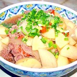 牛コマ肉と鍋一つで完結！牛コマと根菜の甘辛煮♪